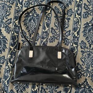 Gucci Black Patent Leather Shoulder Bag